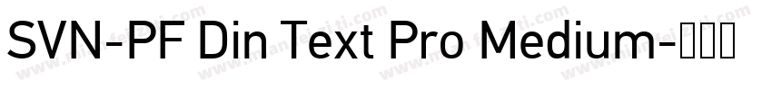 SVN-PF Din Text Pro Medium字体转换